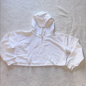 lululemon athletica White Cropped Hoodie